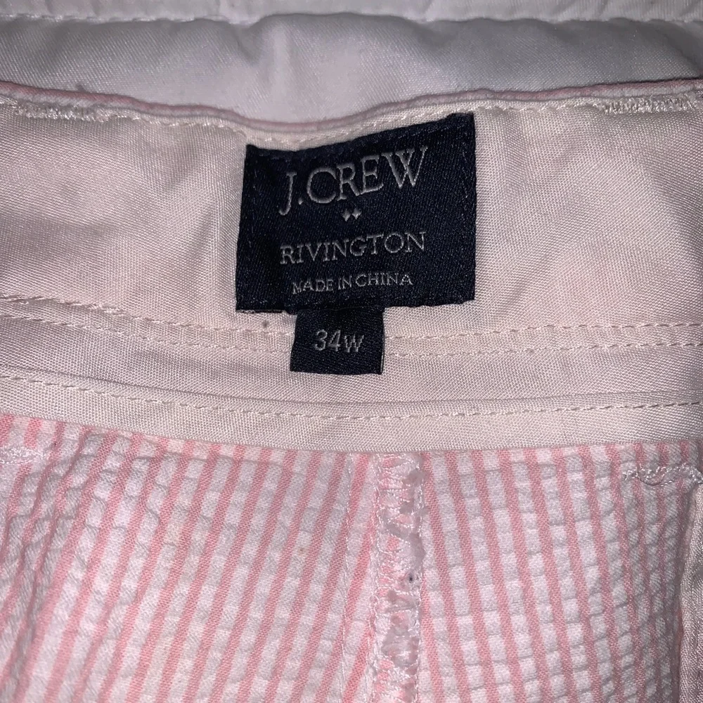 J. Crew pink and white Rivington shorts— mens 34W
